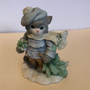 Rare vintage calico kittens 1995 Christmas figure